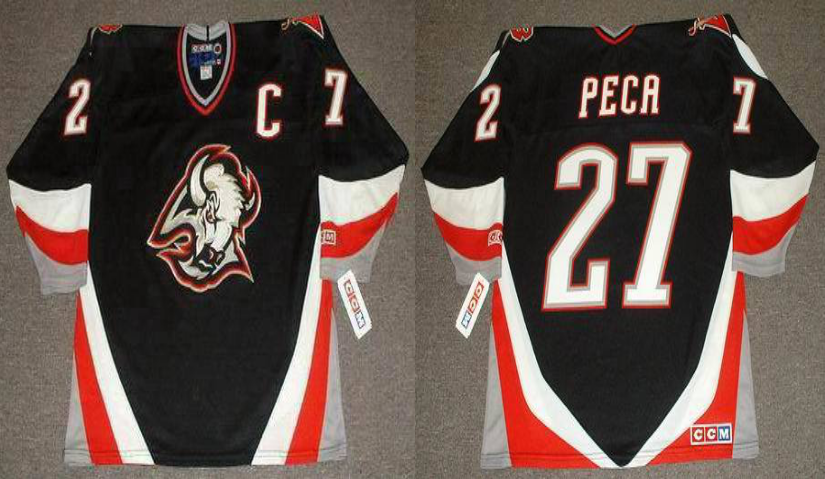 2019 Men Buffalo Sabres #27 Peca black CCM NHL jerseys->buffalo sabres->NHL Jersey